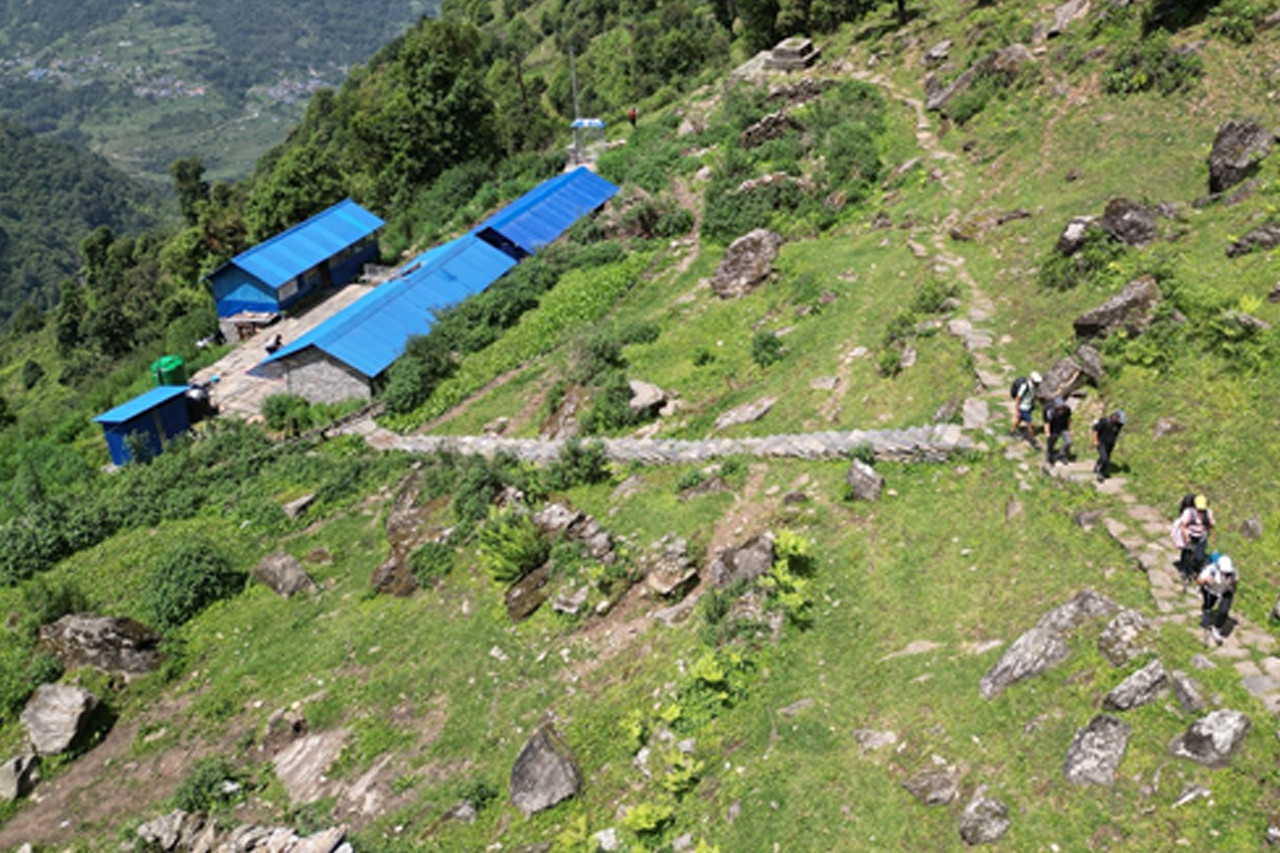 म्याग्दीको खयरबाराही ताल जोड्ने पदमार्ग निर्माण सम्पन्न