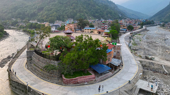 म्याग्दीको बेनीमा चक्रपथ स्तरोन्नति योजना समयअघि नै सम्पन्न, स्थानीय उत्साहित