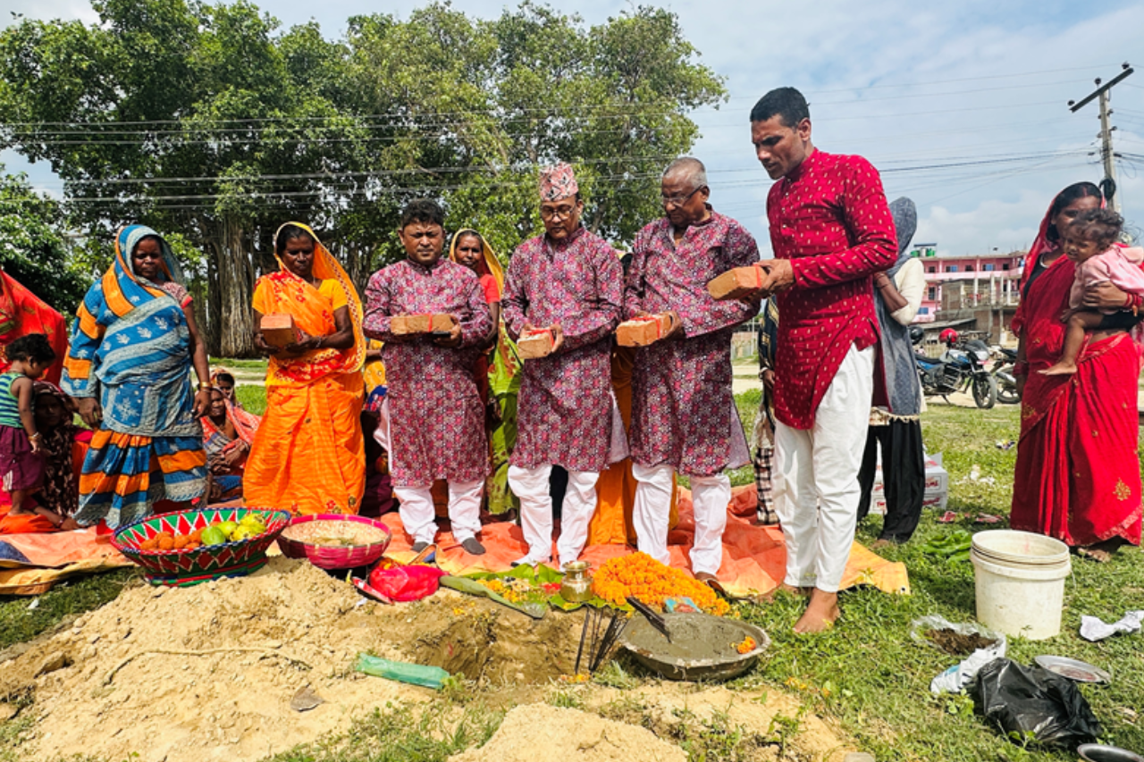 लहानमा श्रमिक महिलाका लागि भवन निर्माण सुरू