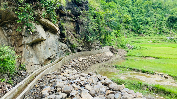 भोजपुरको अरुण गाउँपालिकामा सिँचाइ कुलो निर्माण सम्पन्न, किसानलाई राहत