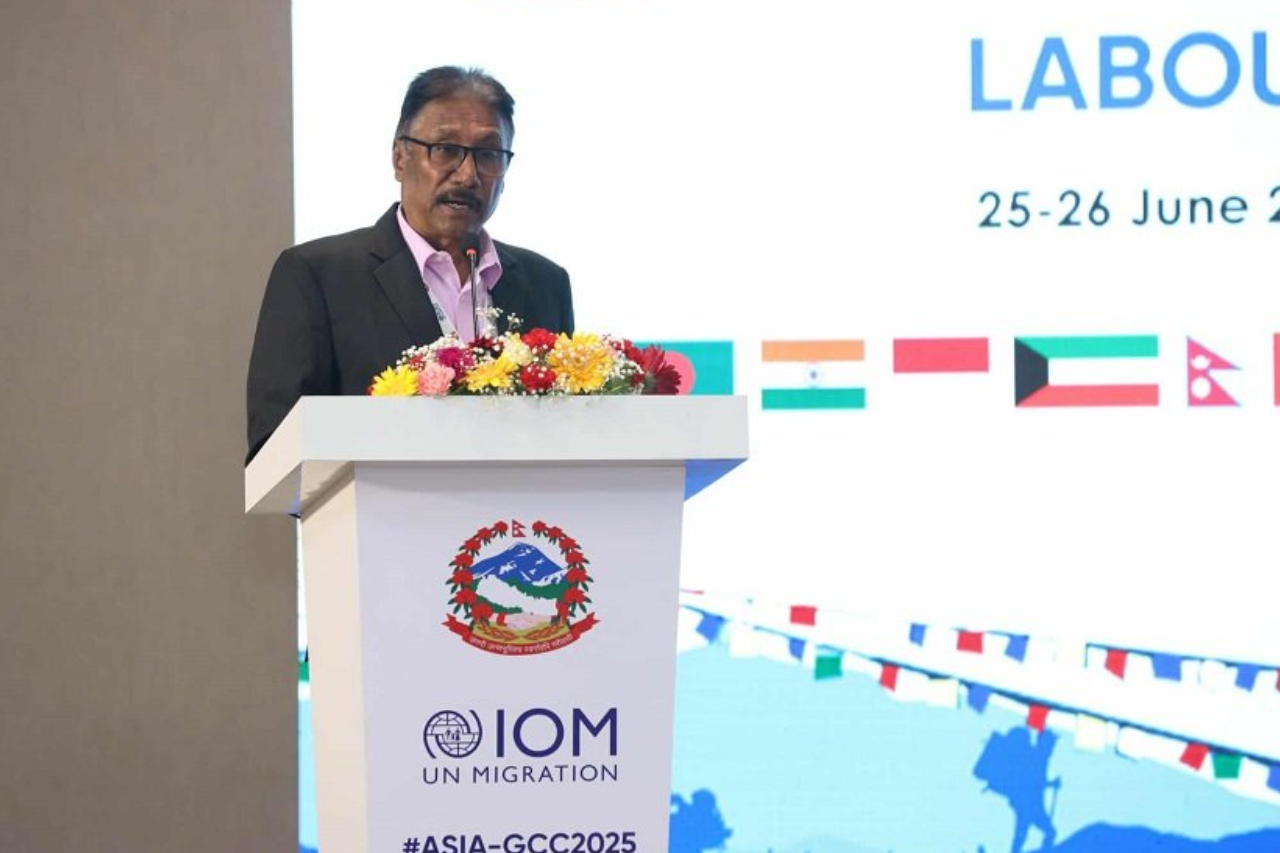 सुरक्षित आप्रवासनका लागि साझा प्रतिबद्धता व्यक्त गर्न मन्त्री भण्डारीको आह्वान