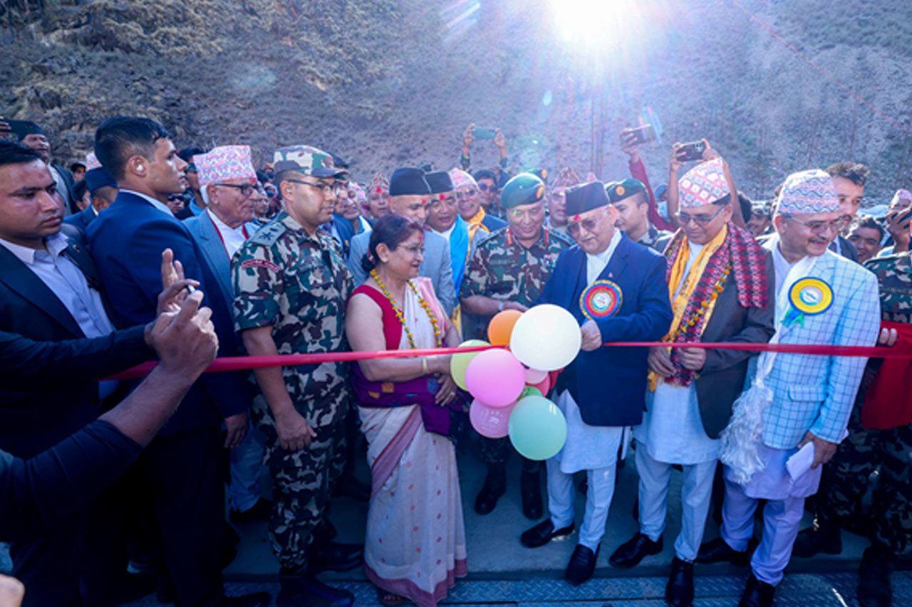 कर्णाली करिडोरलाई चीन र भारतसँगको व्यापारिक मार्गका रुपमा अघि बढाइने: प्रधानमन्त्री ओली